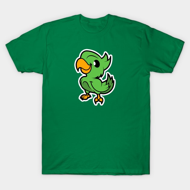 Parrot - Cartoon Animals - Cartoon Island T-Shirt by Cartoon Island